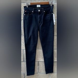Hudson Shine Midrise Skinny Dark Denim Jeans Size 28